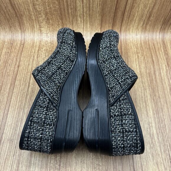 Dansko Classic Gray Plaid Vegan Leather Comfort Clogs Women Sz EU39 (8.5 -9) - Picture 6 of 10